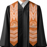 Tonga Tailulu College Graduation Stole Traditional Ngatu and Polynesian Pattern