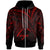 Tonga Hoodie Red Color Cross Style