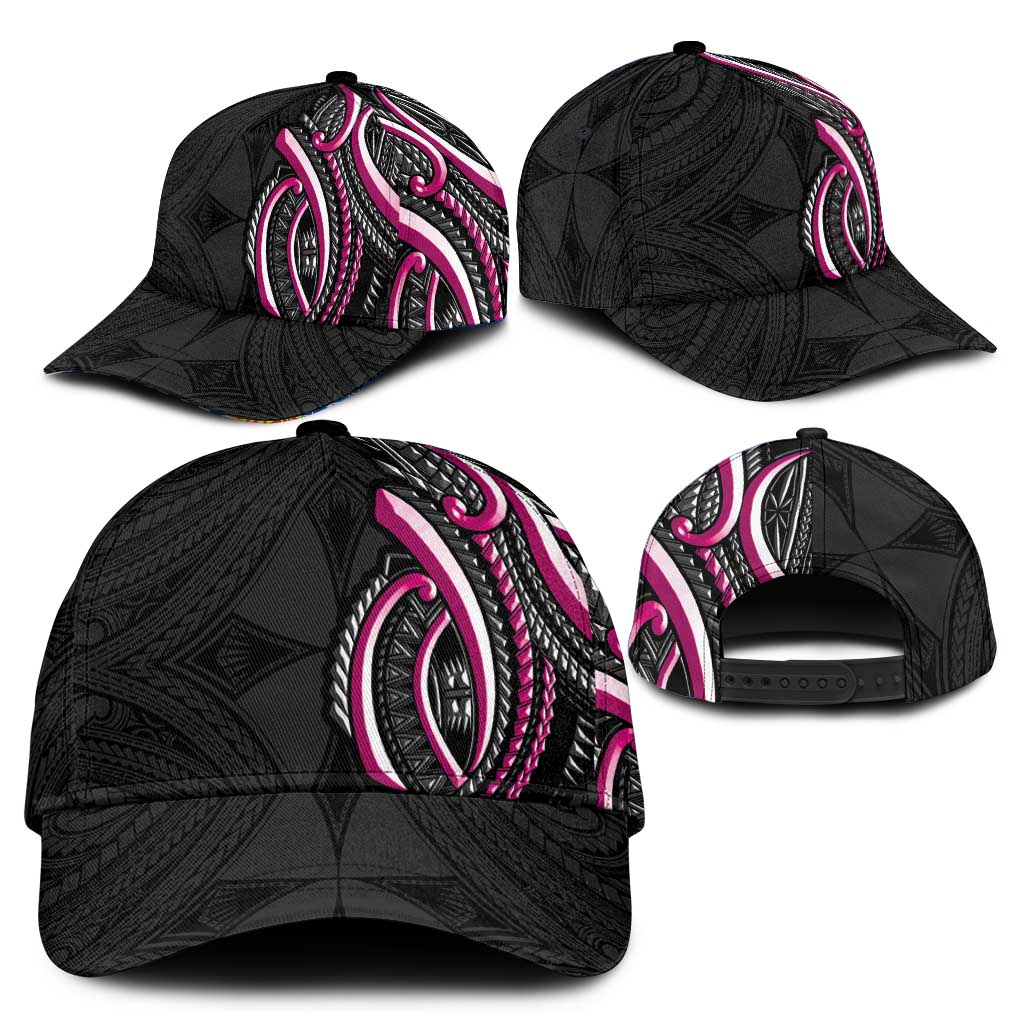 Traditional Art Hawaiian Kakau Tattoos Classic Cap Pink Color LT03