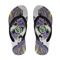 Traditional Art Hawaiian Kakau Tattoos Flip Flops Graffiti Style - Polynesian Pride