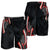 Traditional Art Hawaiian Kakau Tattoos Shorts for Men Red Color - Polynesian Pride