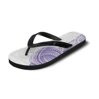 Traditional Polynesian Art Tattoos Flip Flops Purple Color - Polynesian Pride