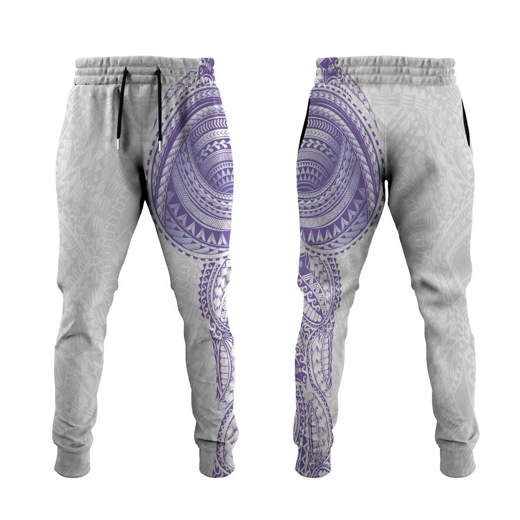 Traditional Polynesian Art Tattoos Jogger Pants Purple Color - Polynesian Pride