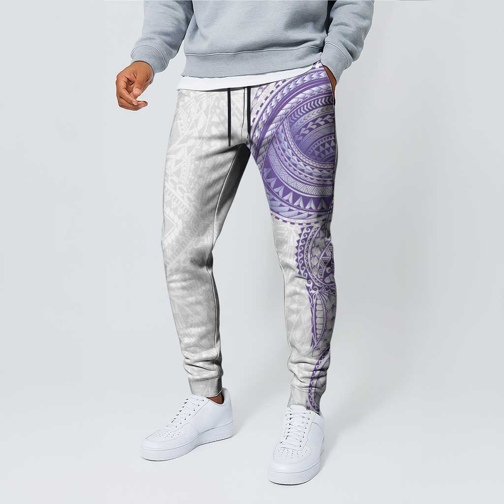 Traditional Polynesian Art Tattoos Jogger Pants Purple Color - Polynesian Pride