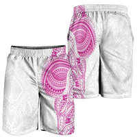Traditional Polynesian Art Tattoos Shorts for Men Pink Color - Polynesian Pride