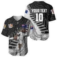 Personalized New Zealand Football Baseball Jersey Kiwi Mascot with Silver Fern - Maori Tribal Tattoo Art TS04 - Polynesian Pride