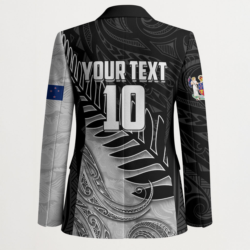 Personalized New Zealand Football Blazer Kiwi Mascot with Silver Fern - Maori Tribal Tattoo Art TS04 - Polynesian Pride