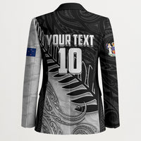 Personalized New Zealand Football Blazer Kiwi Mascot with Silver Fern - Maori Tribal Tattoo Art TS04 - Polynesian Pride