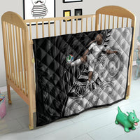 Personalized New Zealand Football Quilt Kiwi Mascot with Silver Fern - Maori Tribal Tattoo Art TS04 - Polynesian Pride