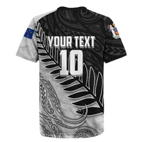 Personalized New Zealand Football Rugby Jersey Kiwi Mascot with Silver Fern - Maori Tribal Tattoo Art