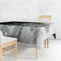 Personalized New Zealand Football Tablecloth Kiwi Mascot with Silver Fern - Maori Tribal Tattoo Art TS04 - Polynesian Pride