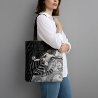 Personalized New Zealand Football Tote Bag Kiwi Mascot with Silver Fern - Maori Tribal Tattoo Art