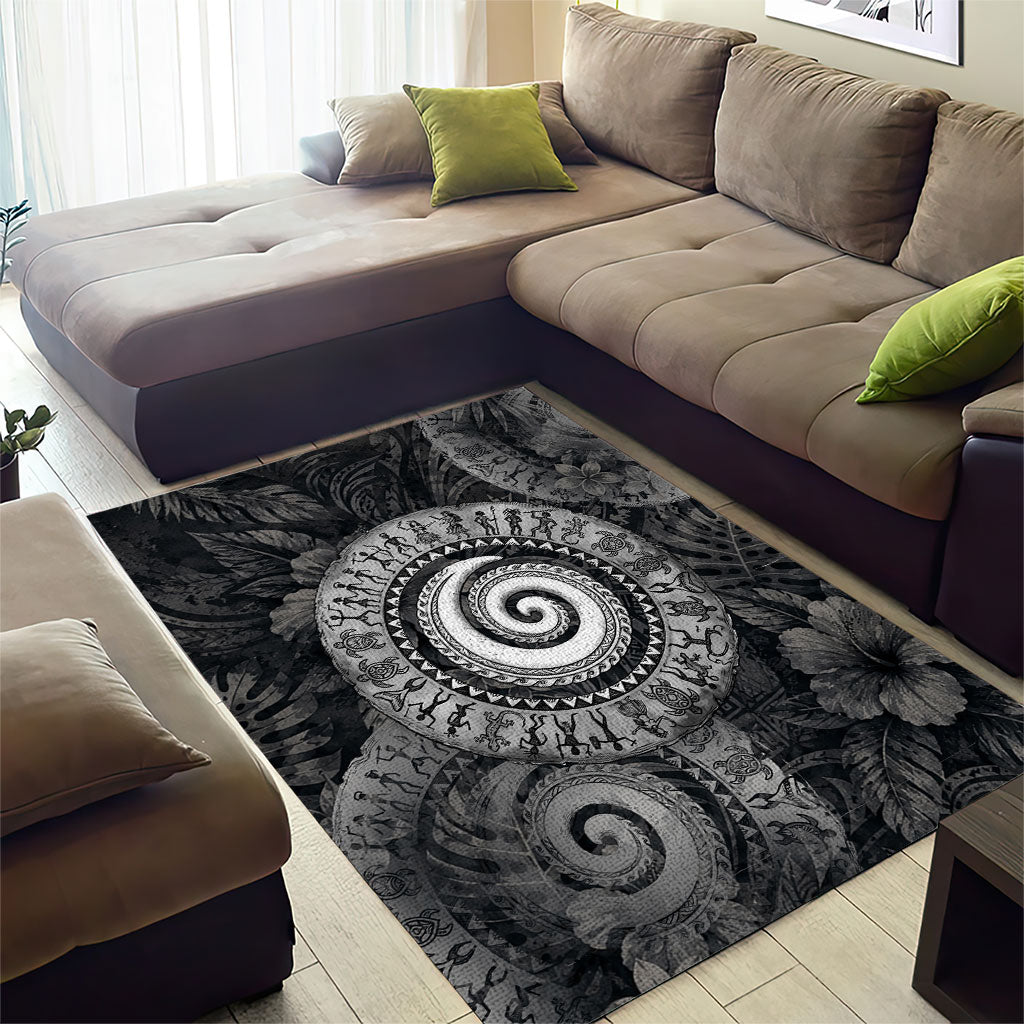 Hawaiian Piko Area Rug Cultural Anchor Connect Your Roots Ocean Waves