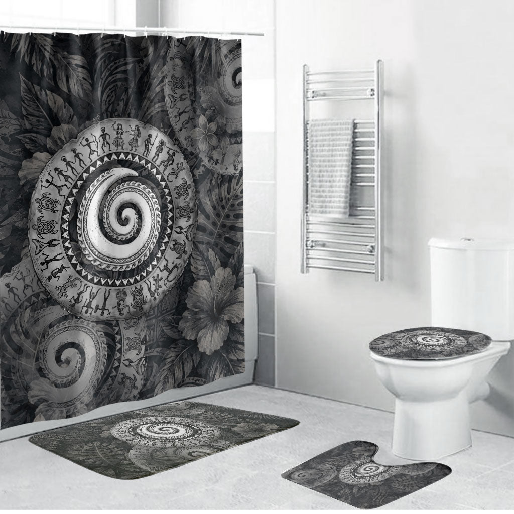 Hawaiian Piko Bathroom Set Cultural Anchor Connect Your Roots Ocean Waves
