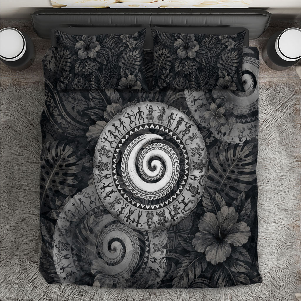 Hawaiian Piko Bedding Set Cultural Anchor Connect Your Roots Ocean Waves
