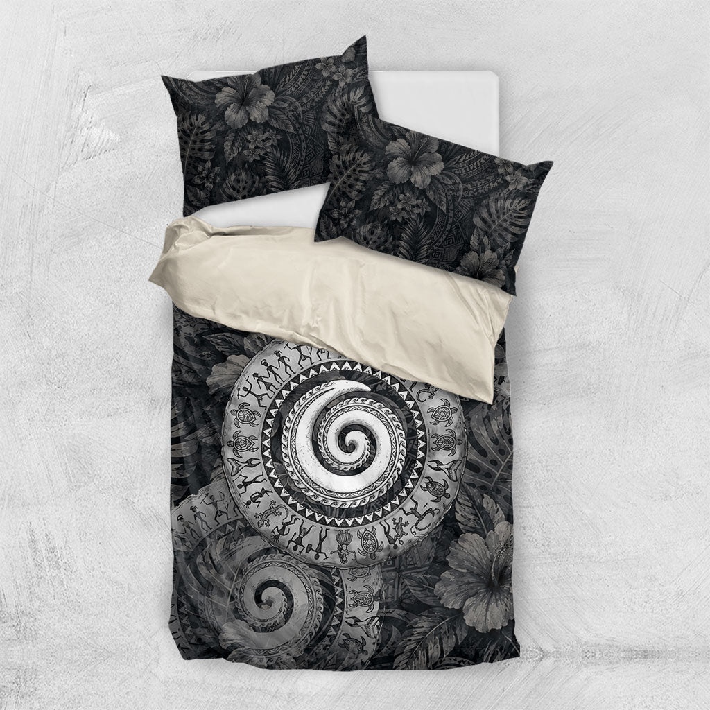 Hawaiian Piko Bedding Set Cultural Anchor Connect Your Roots Ocean Waves