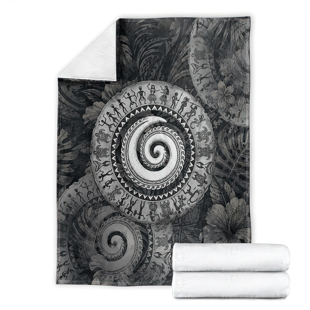 Hawaiian Piko Blanket Cultural Anchor Connect Your Roots Ocean Waves