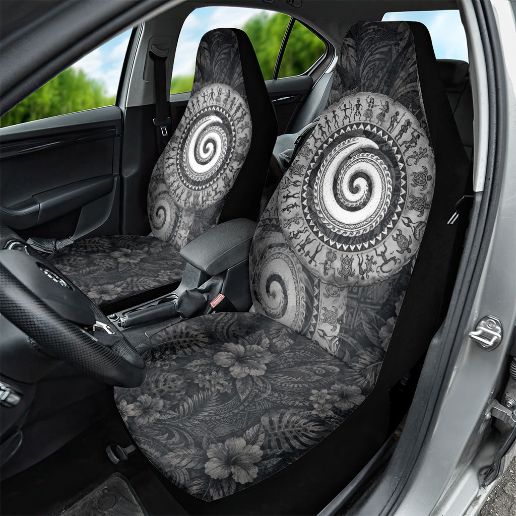 Hawaiian Piko Car Seat Cover Cultural Anchor Connect Your Roots Ocean Waves