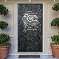 Hawaiian Piko Door Cover Cultural Anchor Connect Your Roots Ocean Waves