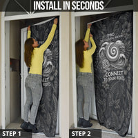 Hawaiian Piko Door Cover Cultural Anchor Connect Your Roots Ocean Waves
