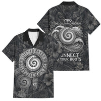 Hawaiian Piko Family Matching Puletasi and Hawaiian Shirt Cultural Anchor Connect Your Roots Ocean Waves