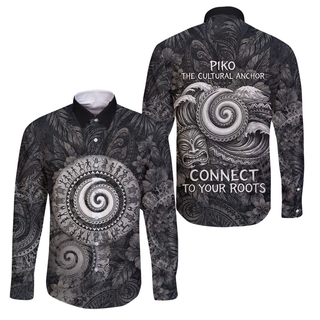 Hawaiian Piko Family Matching Short Sleeve Bodycon Dress and Hawaiian Shirt Cultural Anchor Connect Your Roots Ocean Waves