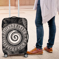 Hawaiian Piko Luggage Cover Cultural Anchor Connect Your Roots Ocean Waves