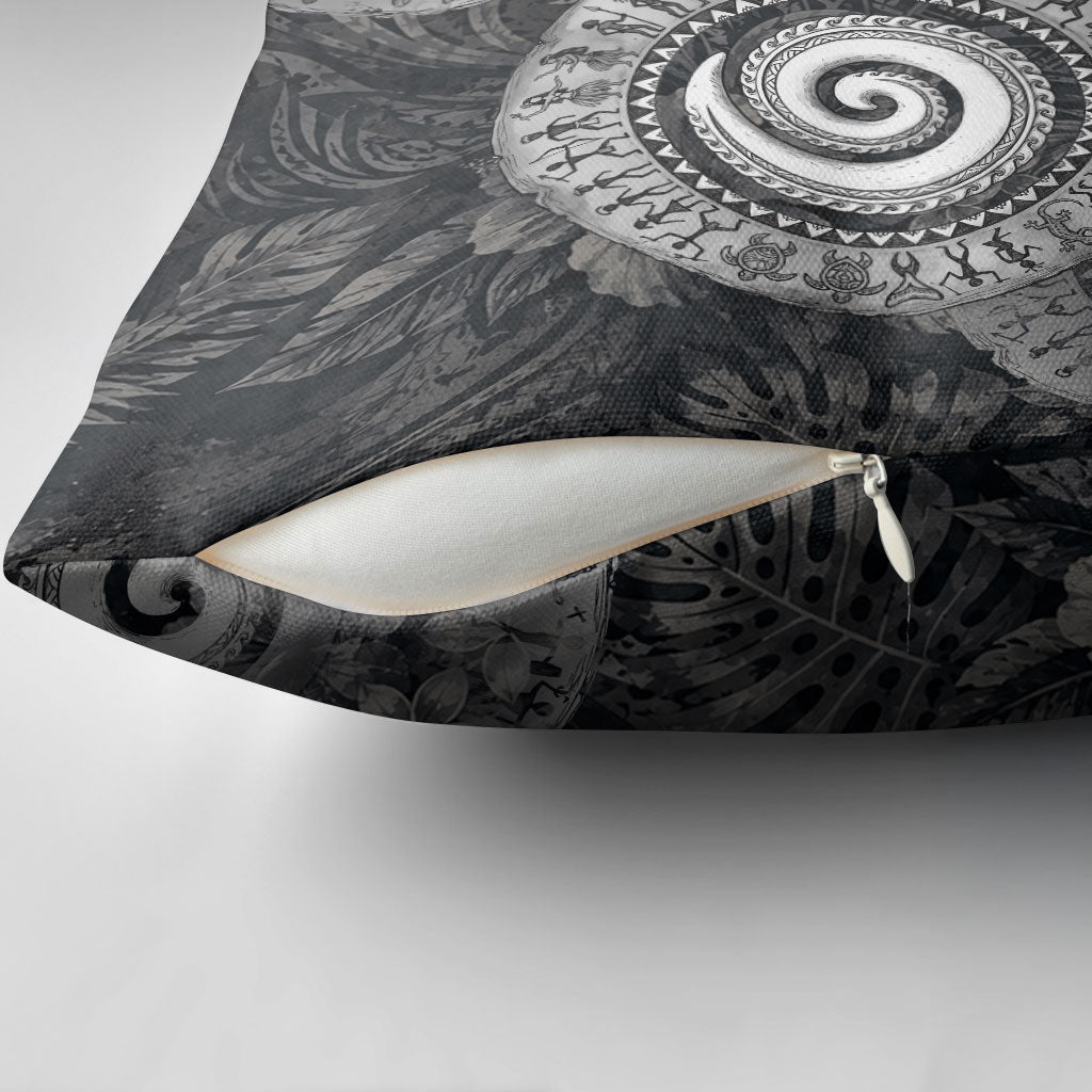 Hawaiian Piko Pillow Cover Cultural Anchor Connect Your Roots Ocean Waves