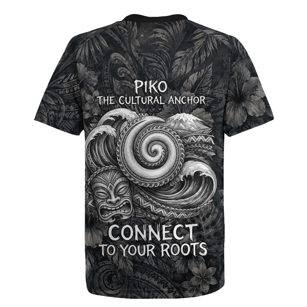 Hawaiian Piko Rugby Jersey Cultural Anchor Connect Your Roots Ocean Waves