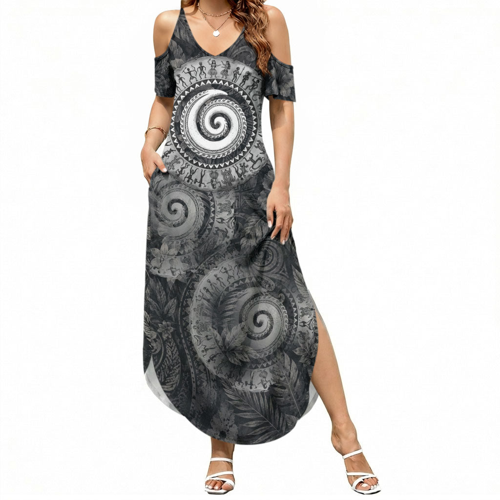 Hawaiian Piko Summer Maxi Dress Cultural Anchor Connect Your Roots Ocean Waves