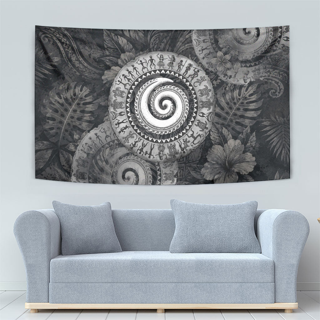 Hawaiian Piko Tapestry Cultural Anchor Connect Your Roots Ocean Waves