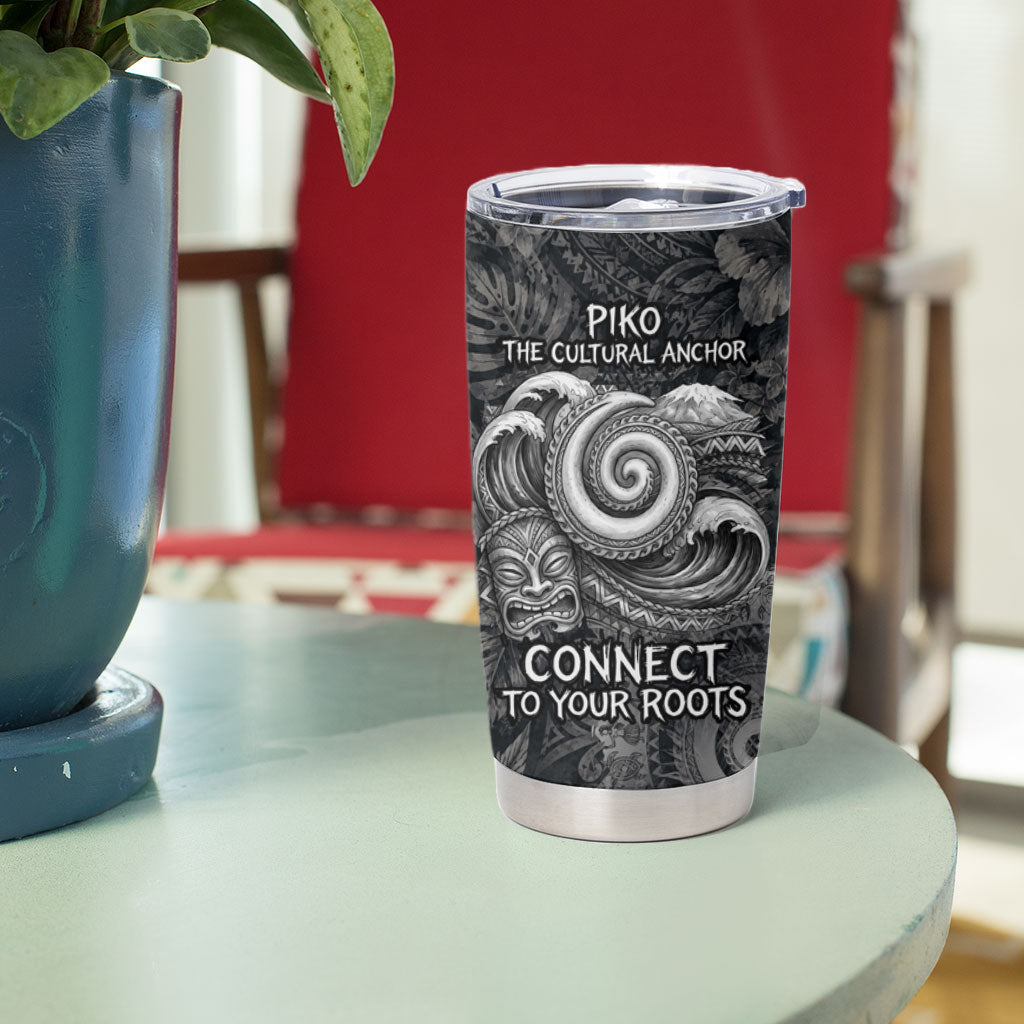 Hawaiian Piko Tumbler Cup Cultural Anchor Connect Your Roots Ocean Waves