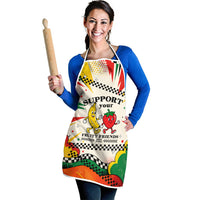 Support Your Fruity Friends Love Wins Gay Pride Apron LGBTQ Retro 30s Cartoon Checkered