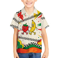 Support Your Fruity Friends Love Wins Gay Pride Hawaiian Shirt LGBTQ Retro 30s Cartoon Checkered