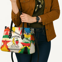 Support Your Fruity Friends Love Wins Gay Pride Leather Bag LGBTQ Retro 30s Cartoon Checkered