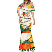 Support Your Fruity Friends Love Wins Gay Pride Mermaid Dress LGBTQ Retro 30s Cartoon Checkered TS04 - Polynesian Pride