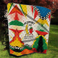 Support Your Fruity Friends Love Wins Gay Pride Quilt LGBTQ Retro 30s Cartoon Checkered