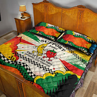 Support Your Fruity Friends Love Wins Gay Pride Quilt Bed Set LGBTQ Retro 30s Cartoon Checkered