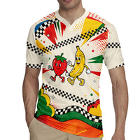 Support Your Fruity Friends Love Wins Gay Pride Rugby Jersey LGBTQ Retro 30s Cartoon Checkered