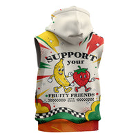 Support Your Fruity Friends Love Wins Gay Pride Sleeveless Hoodie LGBTQ Retro 30s Cartoon Checkered TS04 - Polynesian Pride