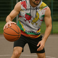Support Your Fruity Friends Love Wins Gay Pride Sleeveless Hoodie LGBTQ Retro 30s Cartoon Checkered TS04 - Polynesian Pride