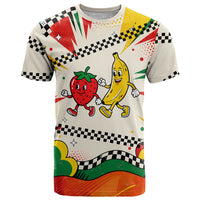 Support Your Fruity Friends Love Wins Gay Pride T Shirt LGBTQ Retro 30s Cartoon Checkered
