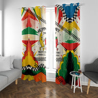 Support Your Fruity Friends Love Wins Gay Pride Window Curtain LGBTQ Retro 30s Cartoon Checkered