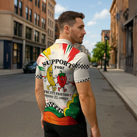 Support Your Fruity Friends Love Wins Gay Pride Zipper Polo Shirt LGBTQ Retro 30s Cartoon Checkered TS04 - Polynesian Pride