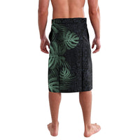 Federated States Of Micronesia Lavalava FSM Tropical Monstera Leaf Dark Tribal Pattern