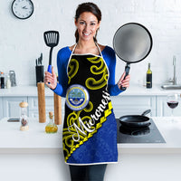 Federated States Of Micronesia FSM Apron Pacific Islander Tribal Swirl Geometric Pattern