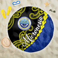 Federated States Of Micronesia FSM Beach Blanket Pacific Islander Tribal Swirl Geometric Pattern