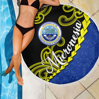 Federated States Of Micronesia FSM Beach Blanket Pacific Islander Tribal Swirl Geometric Pattern