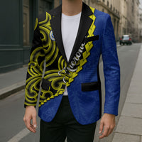 Federated States Of Micronesia FSM Blazer Pacific Islander Tribal Swirl Geometric Pattern