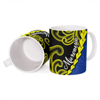 Federated States Of Micronesia FSM Ceramic Mug Pacific Islander Tribal Swirl Geometric Pattern